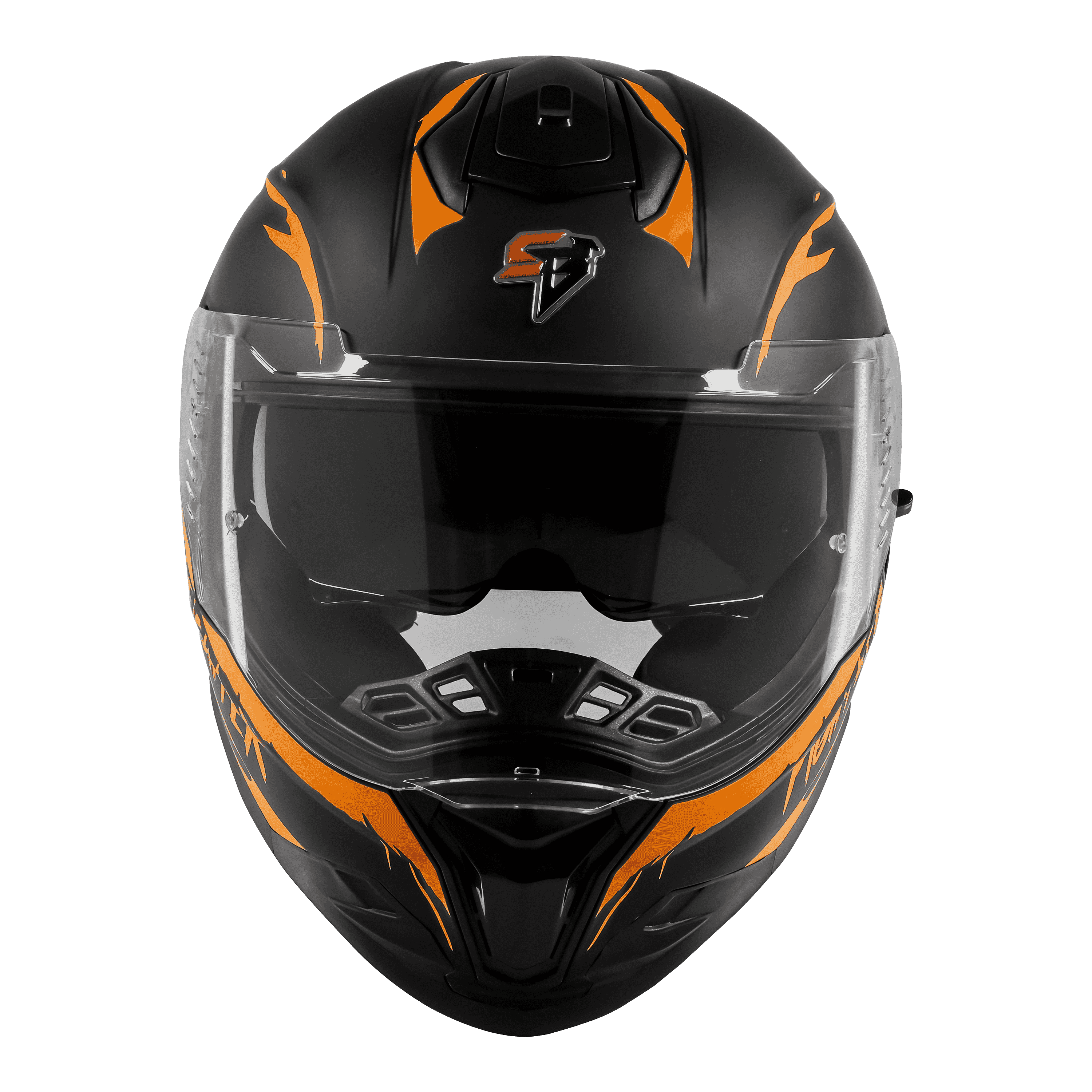 SBH-57 ISS FIGHTER F2 GLOSSY BLACK WITH ORANGE